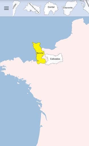 France Departments Map Puzzle screenshot 3