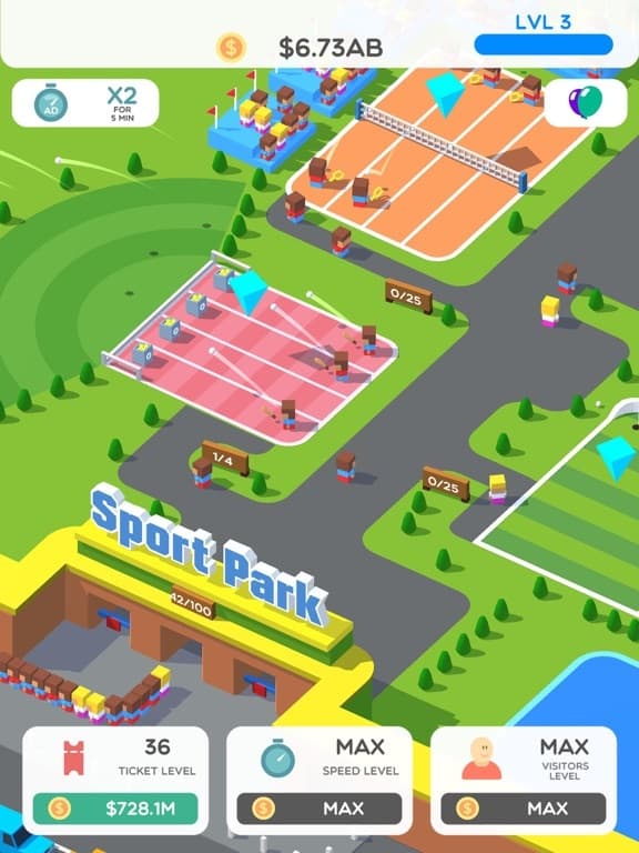 Idle Sport Park Tycoon screenshot 3
