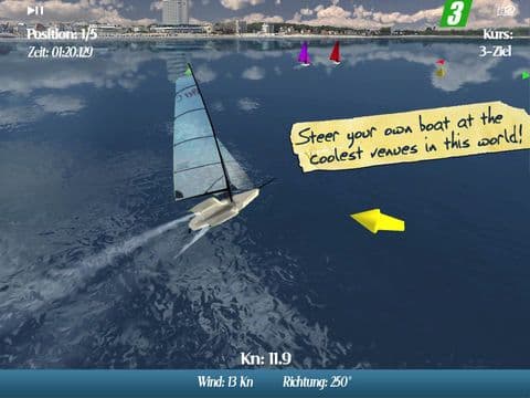 CleverSailing Mobile HD - Sailboat Racing Game for iPad screenshot 2