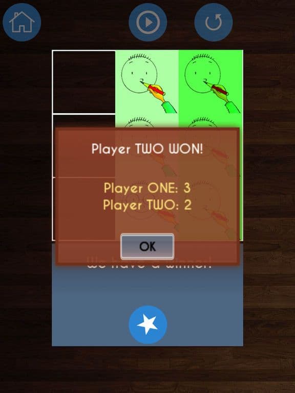 3 in a Line Tic Tac Toe Game