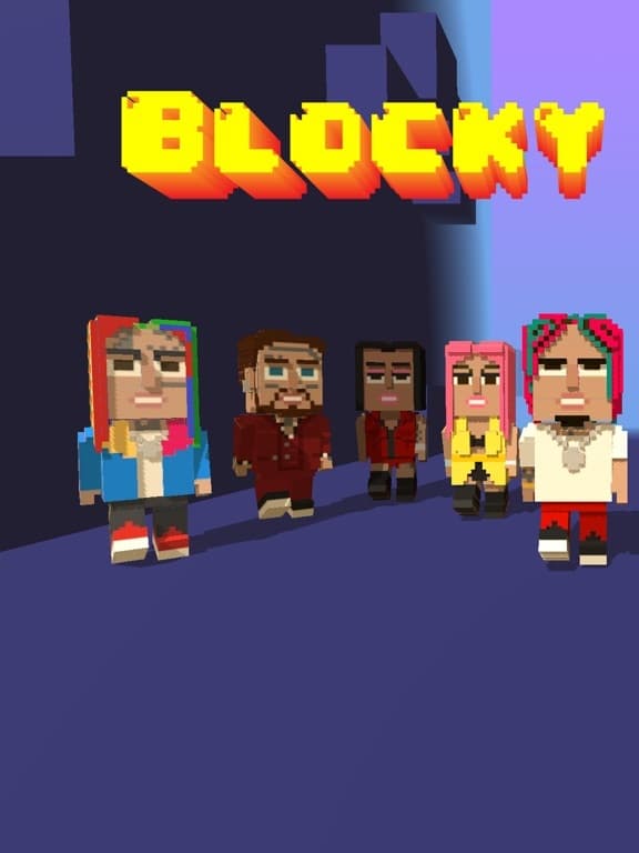 Blocky Gang Roller Jump screenshot 2