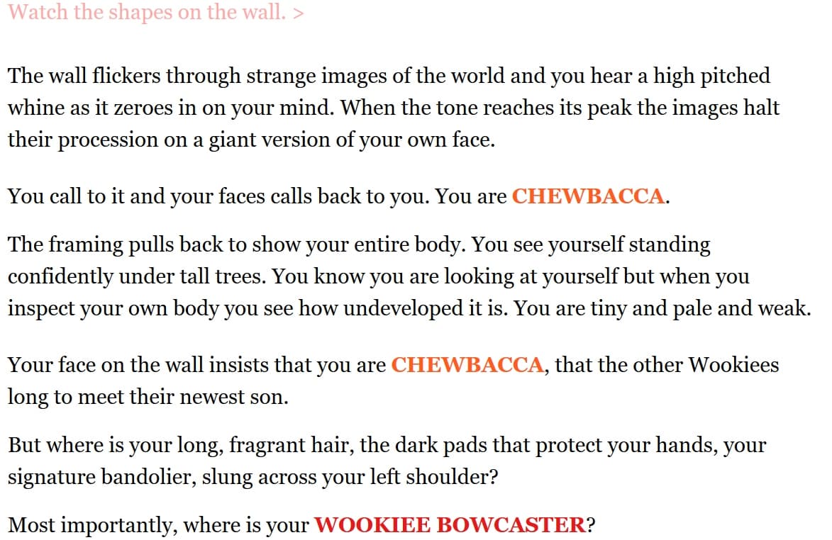 How did Chewbacca get his WOOKIEE BOWCASTER? screenshot 2