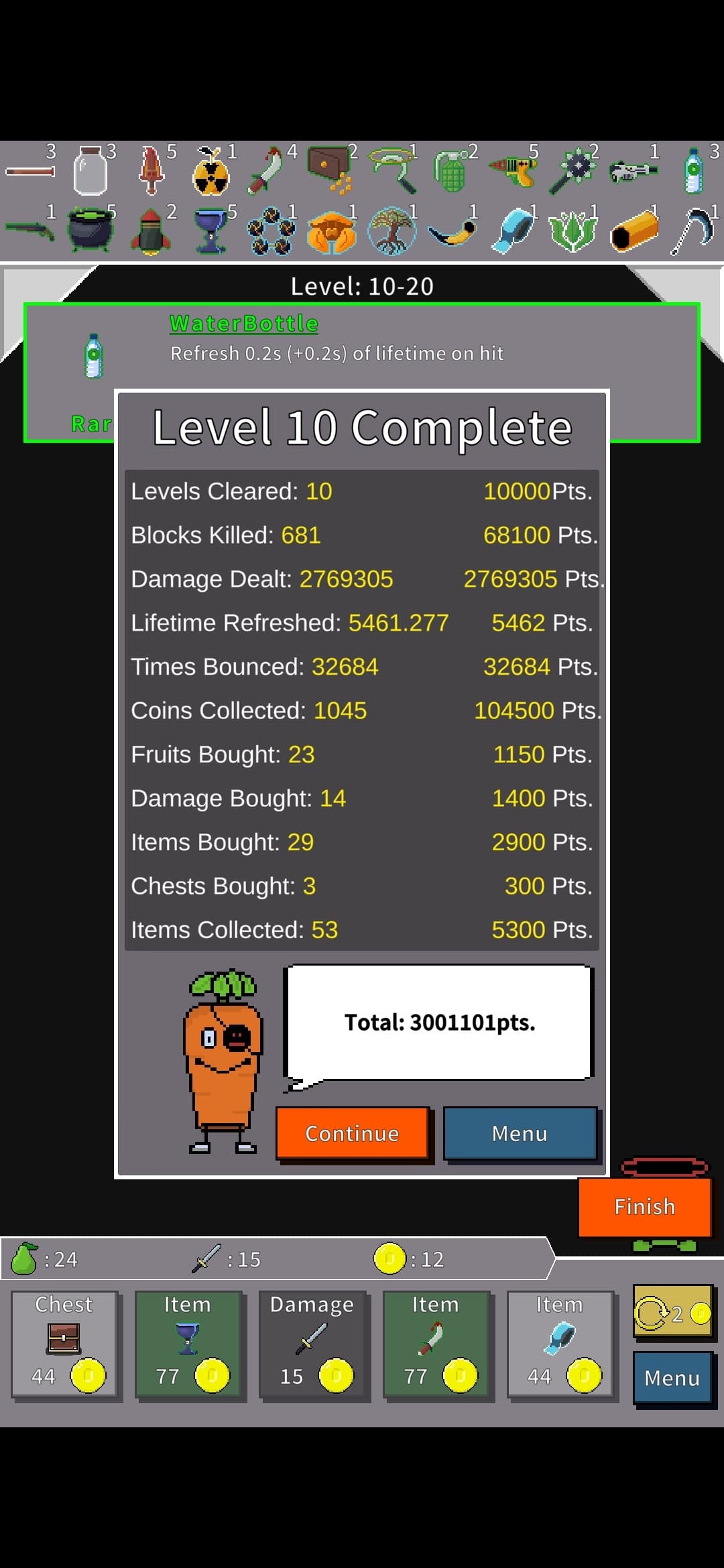 Fruits vs. Squares: Rougelike Brick Breaker screenshot 4