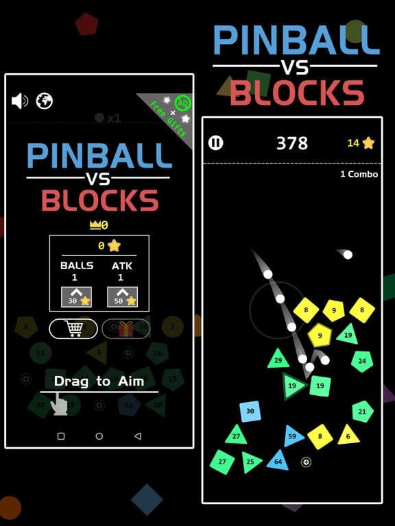 Pinball vs Block!Falling Balls screenshot 5