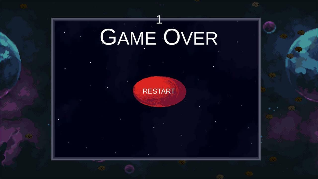 2D Space Asteroids Avoider
