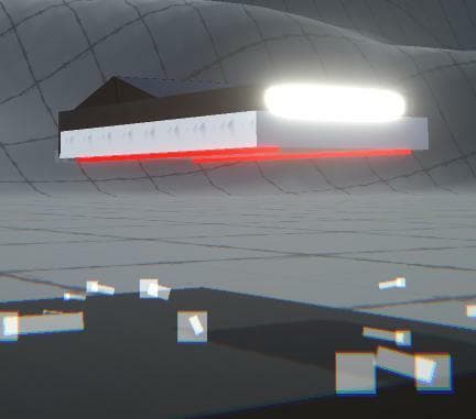 hover car driving sim thing
