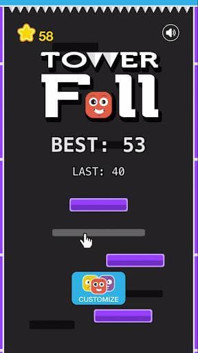 Tower Fall - Addictive action block falling game screenshot 6
