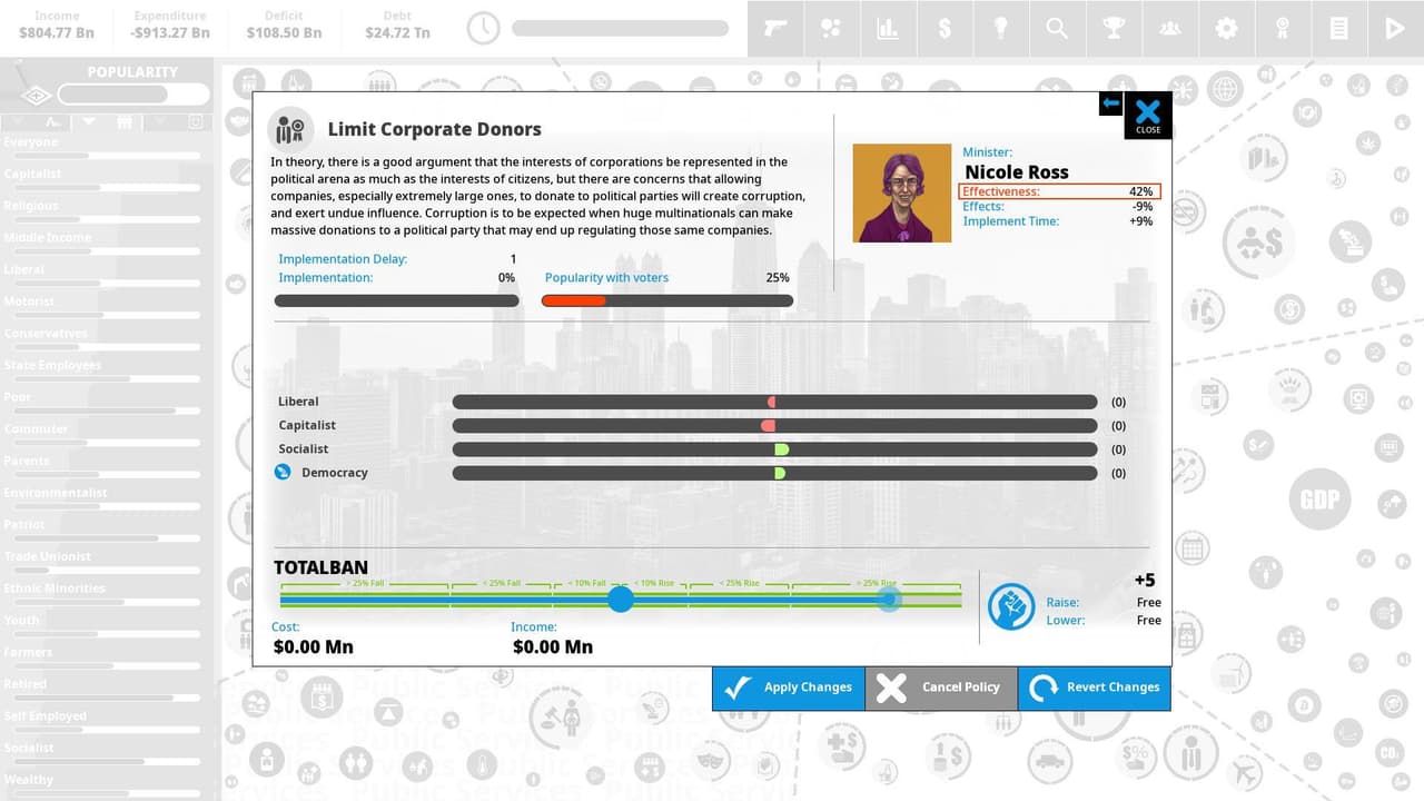 Democracy 4 - Voting Systems screenshot 6