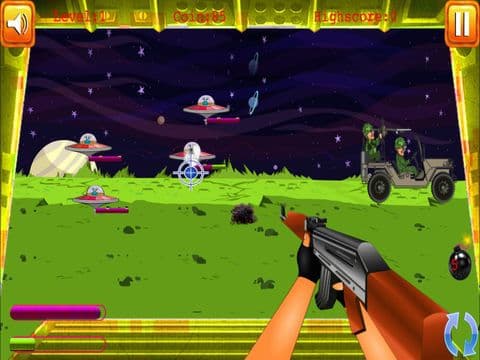 Alien Invaders Spaceship Attack - Earth Defenders Jeep Squad FREE screenshot 5