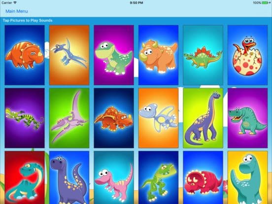 Dinosaur Pairs Card Match Game