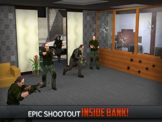 Bank Robbery Real Car Driver Escape Shooting Game screenshot 4