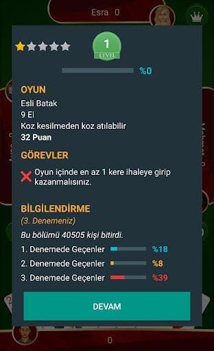 Batak - Tekli, Eşli İnternetsiz Batak screenshot 5