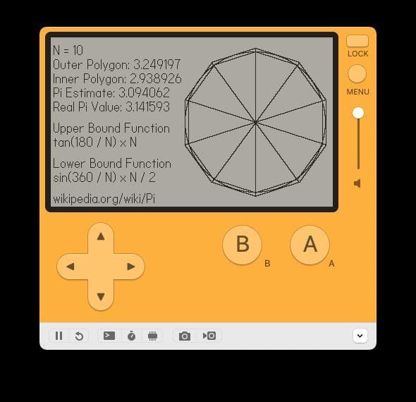 Pi Estimate for Playdate