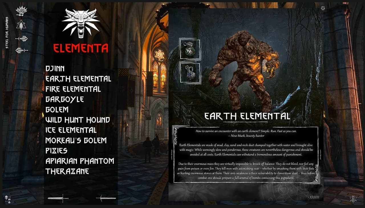 The Witcher 3 | Interactive Bestiary screenshot 4