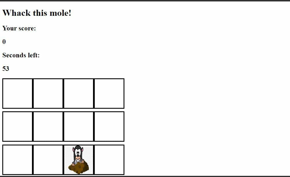 Whack this mole screenshot 2