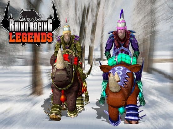 RHINO RACING LEGENDS - ( Top Free Addictive Arcade / Action 3D Animal Racing Fun Game ) screenshot 5