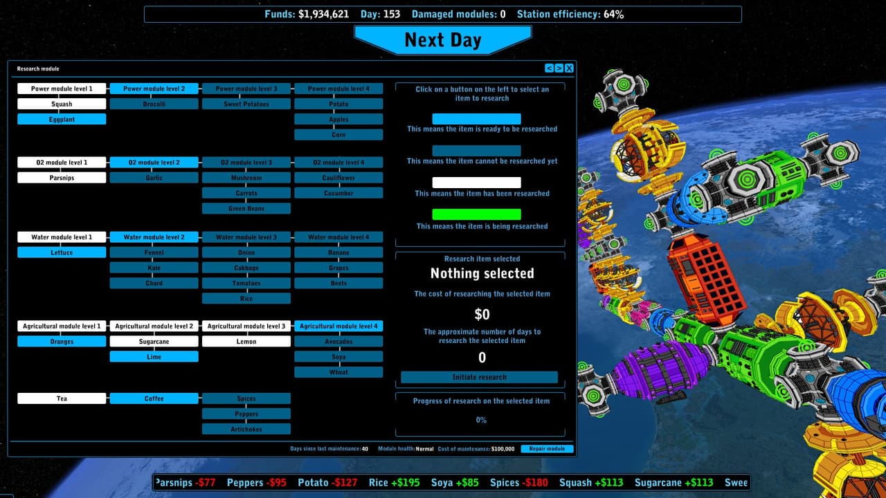 Universal Space Station Inc. - Sci Fi Economy Management Resource Simulator screenshot 6