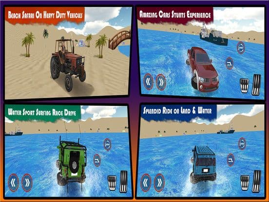 Real Water Surfer: Epic Beach Car Driving screenshot 2
