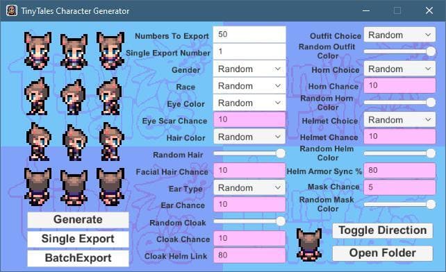 Tiny Tales: 2D Character Generator screenshot 5
