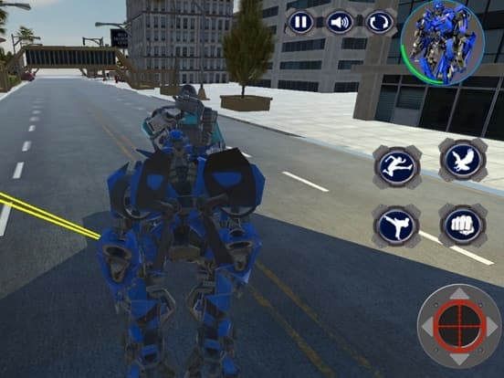 Police Eagle robot battle