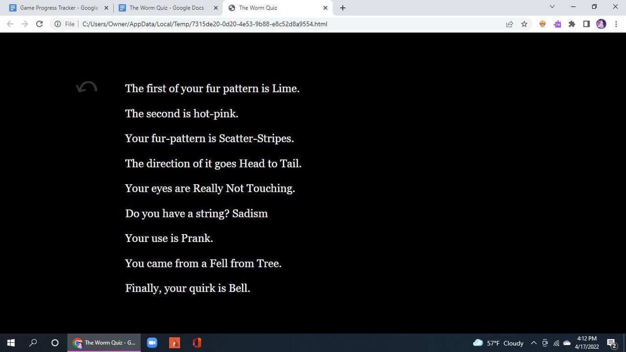 The Worm Quiz Beta screenshot 3