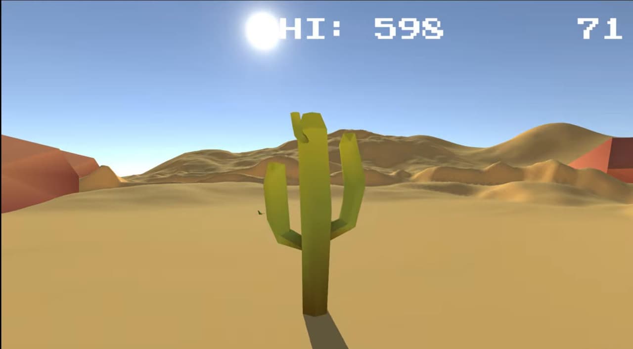Dino Jump - Google Dino Game in First Person