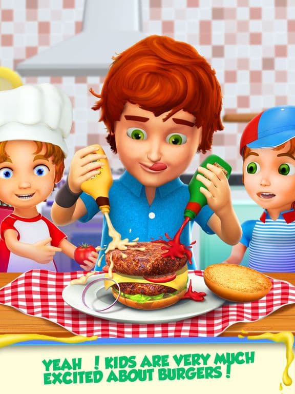 Burger Maker-Kids Cooking Game screenshot 3