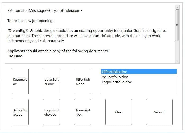 Job Application Simulator (sharkchemist)