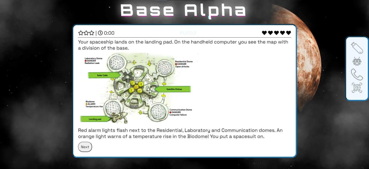 Base Alpha - A Space Story Puzzle Game screenshot 2