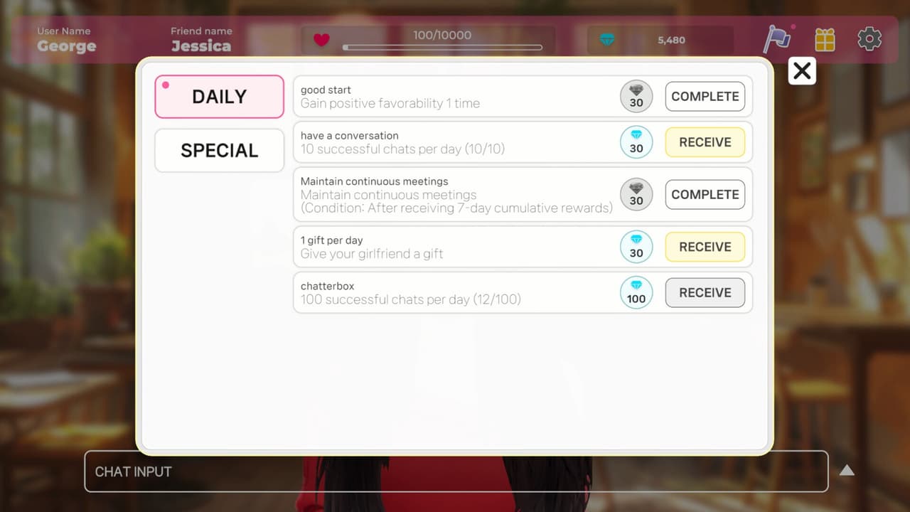 Love Chat: virtual romance