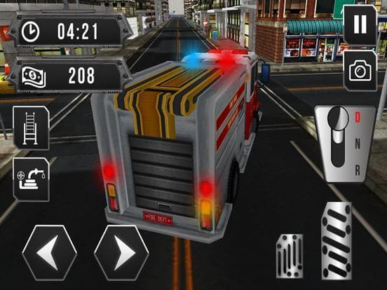 Fire truck emergency rescue 3D simulator free 2016