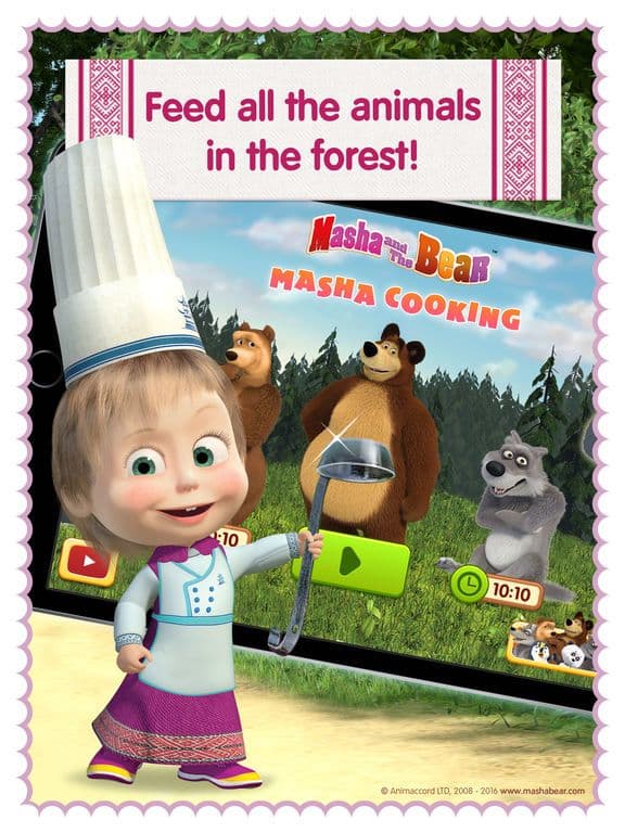 Masha and the Bear: Food Games screenshot 4