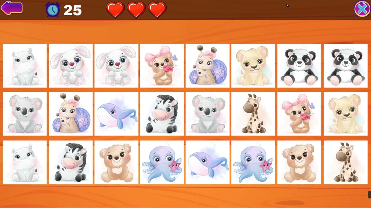 Cute Animals Memory Card Game screenshot 6