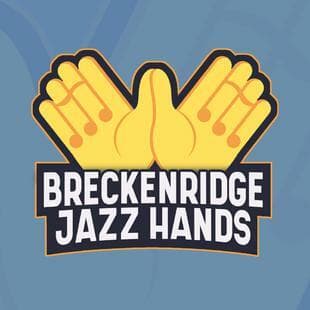 Breckenridge Jazz Hands Cross-Stitch Logo