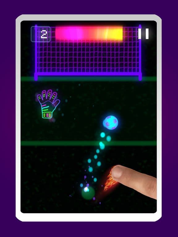 Neon Flick Football - No Ads