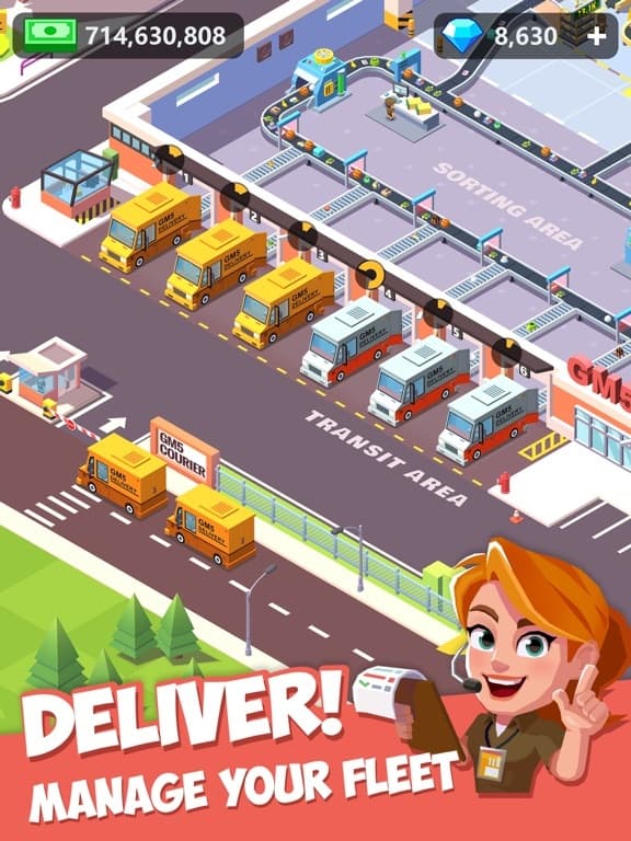 Idle Courier Tycoon screenshot 2