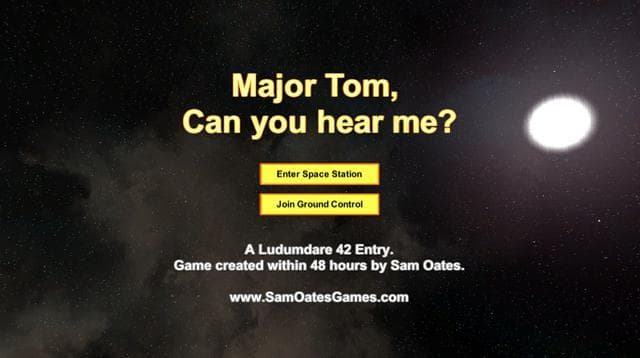 Major Tom, Can you hear me?