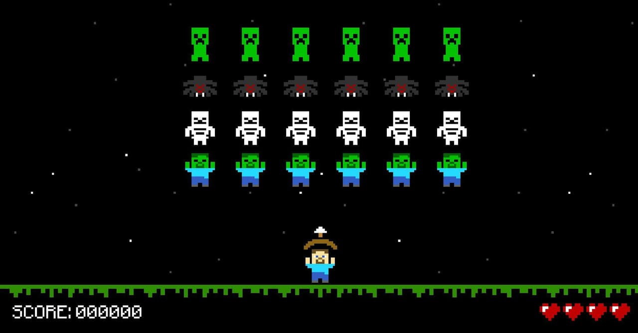 Minecraft - Space Invaders screenshot 3
