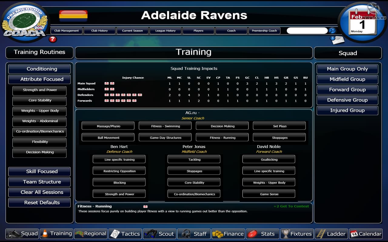 Premiership Coach 2010