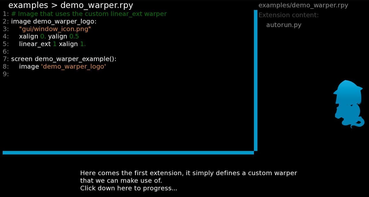 Renpy extensions demo
