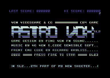 Astro Vox 1 - 2 ep. - C64 game screenshot 6