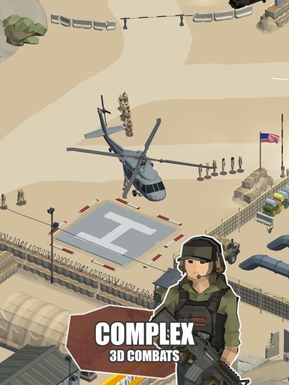 Idle Warzone 3d: Military Game screenshot 3