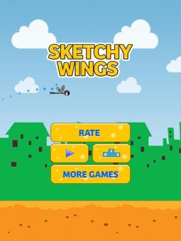 Sketchy Wings - the Flappy Stickman screenshot 5