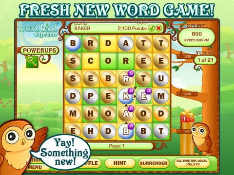 Word Bird HD screenshot 2