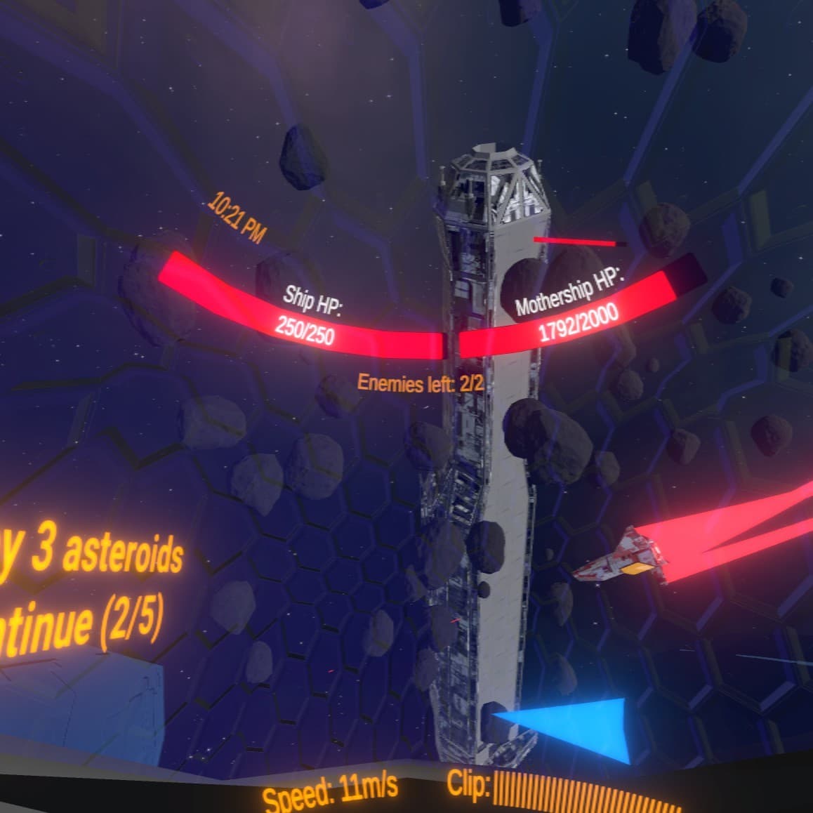Space fighter trainer (VR)