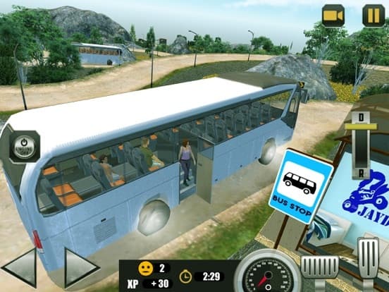 Offroad Bus Hill Transport Sim screenshot 3