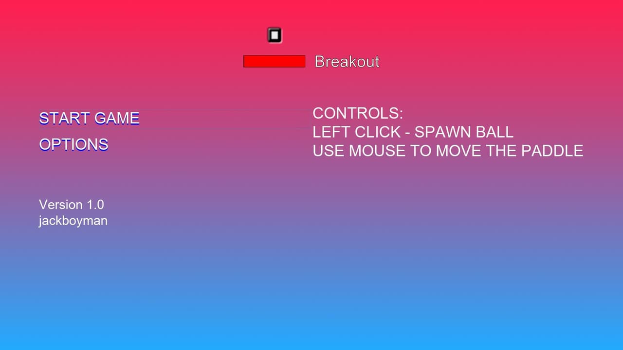 Breakout (itch) (jackboyman) screenshot 2