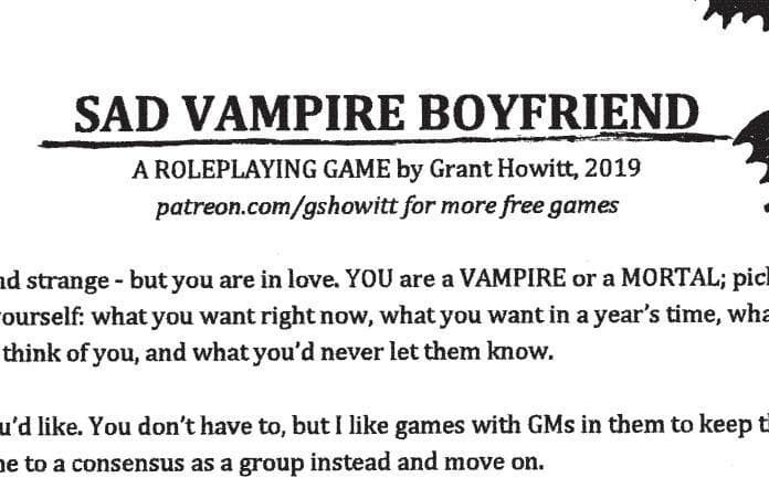 SAD VAMPIRE BOYFRIEND