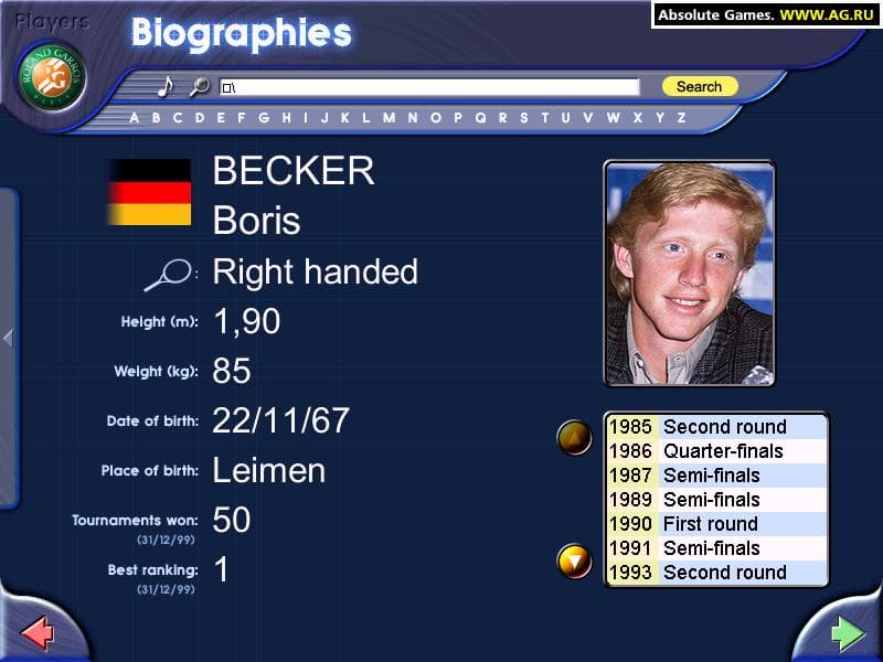 Roland Garros 2001 screenshot 6
