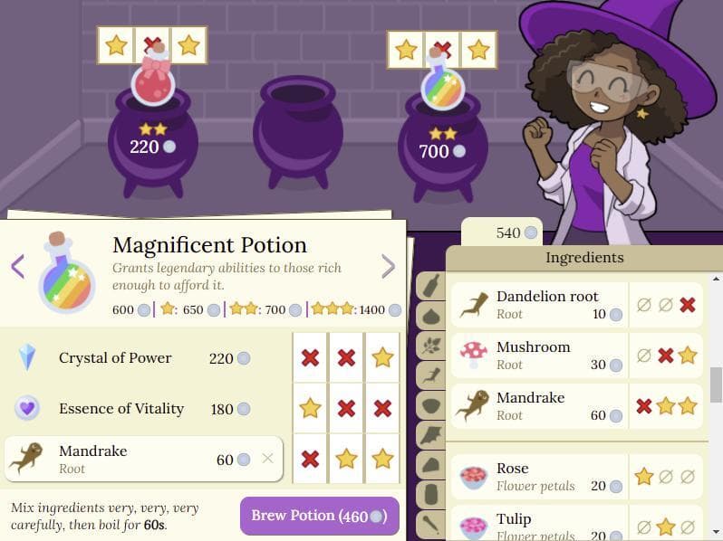 Lizzies Lucky Potion Shop (LDJam version) screenshot 2